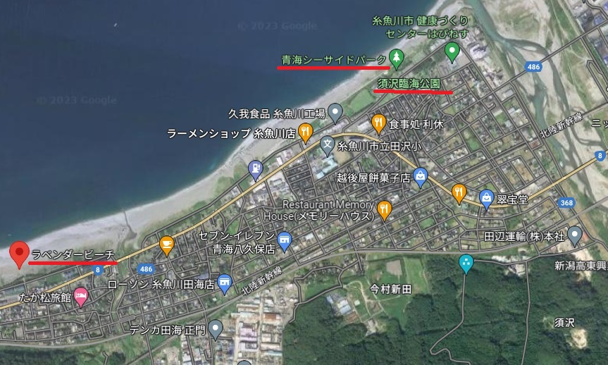 糸魚川＿須沢臨海公園Map